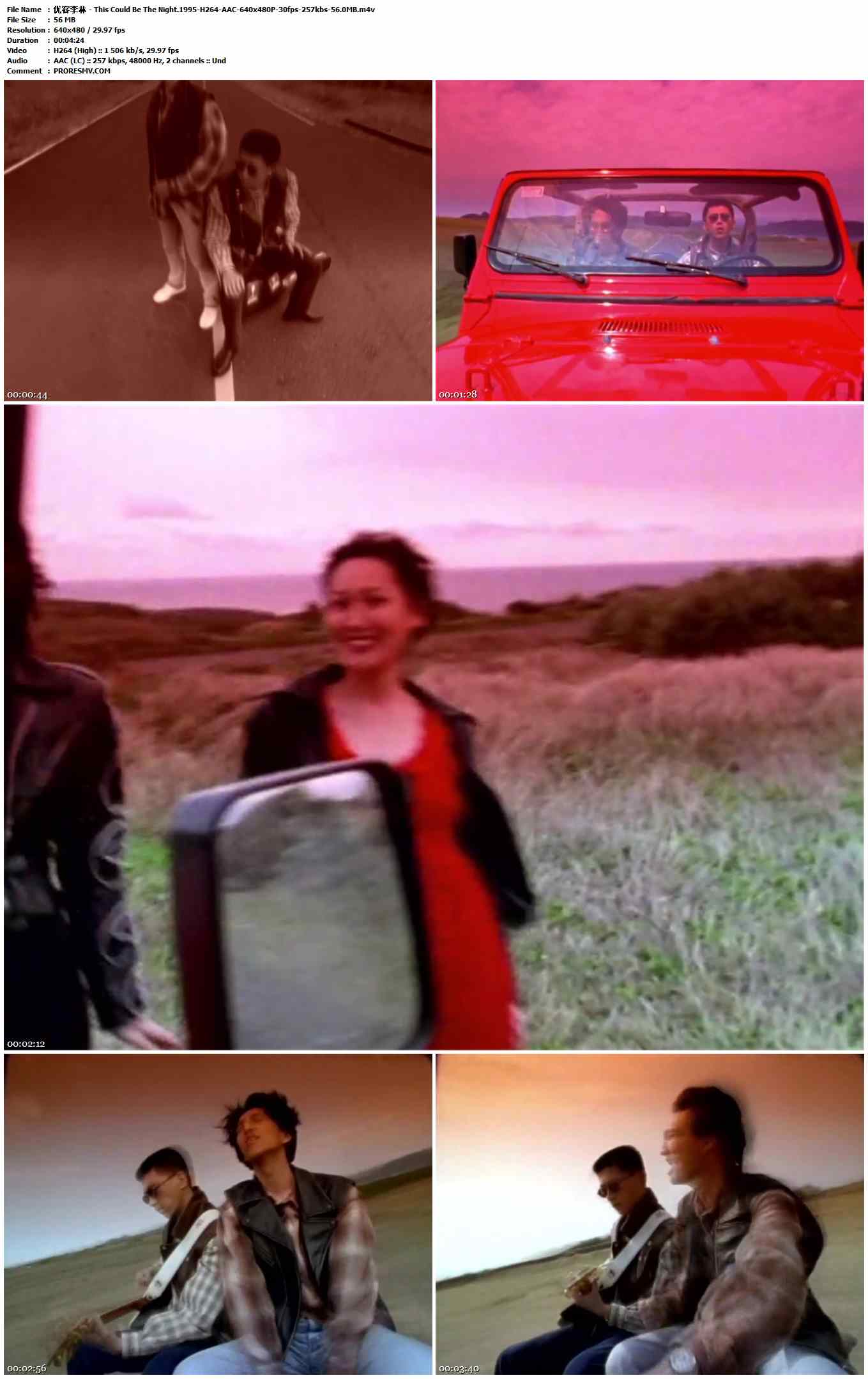 优客李林 - This Could Be The Night.1995-H264-AAC-640x480P-30fps-257kbs-56.0MB官方MV_高清MV